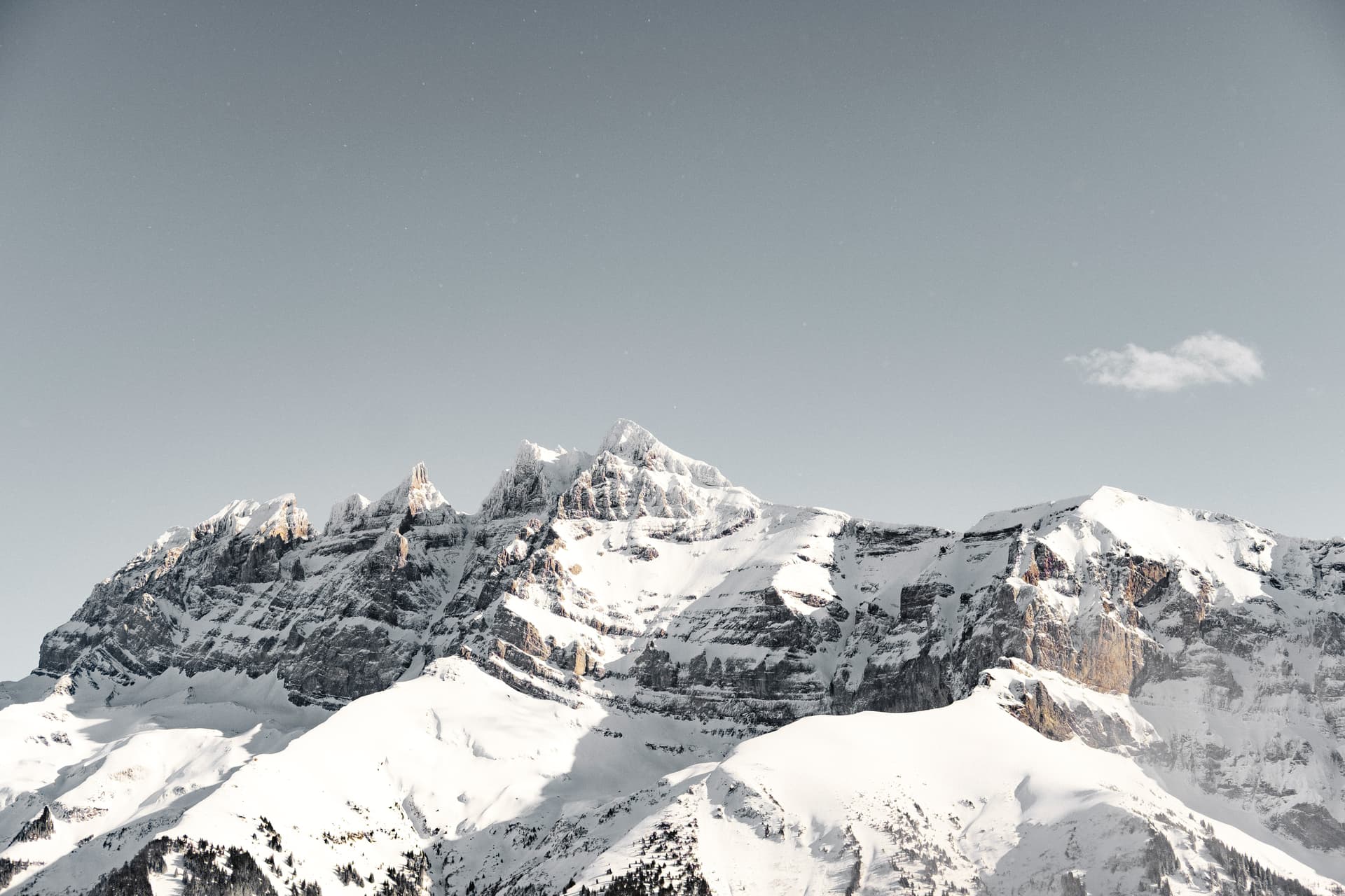 Champery Mountain ski landscape