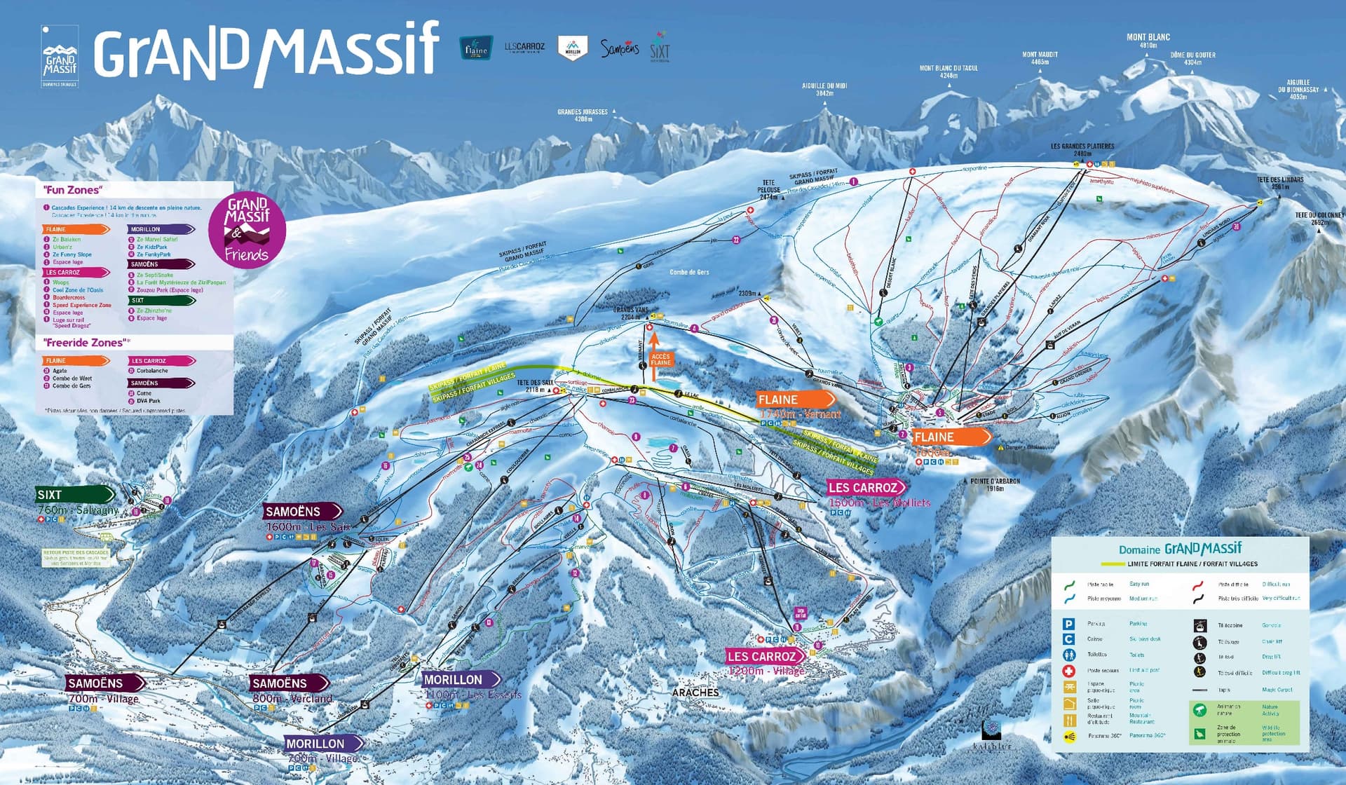 Samoens ski map